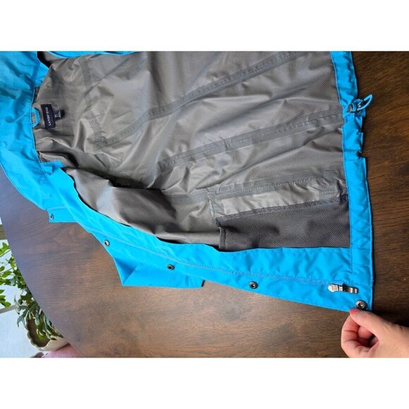 Lands End Women's Blue Zip Button Long Sleeve Stretch Waterproof Jacket Size xs - Picture 14 of 16
